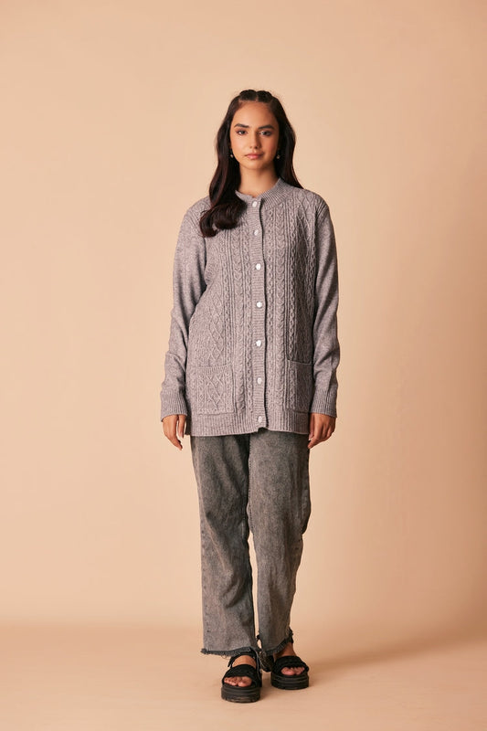Ellena - Round Neck Cardigan Sweater