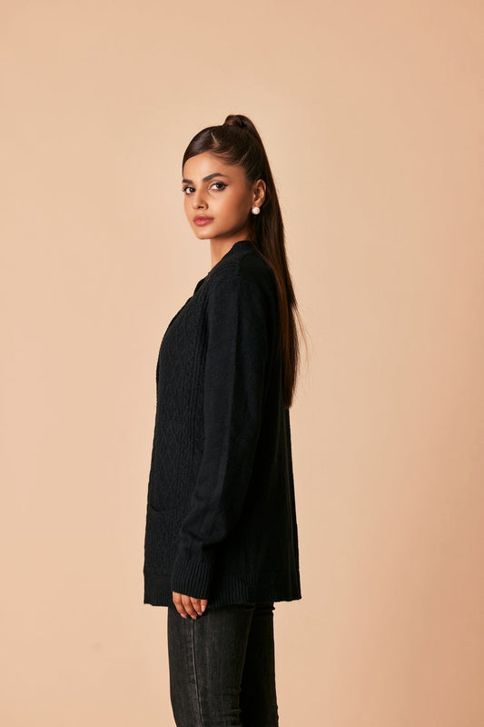 Ellena - Round Neck Cardigan Sweater