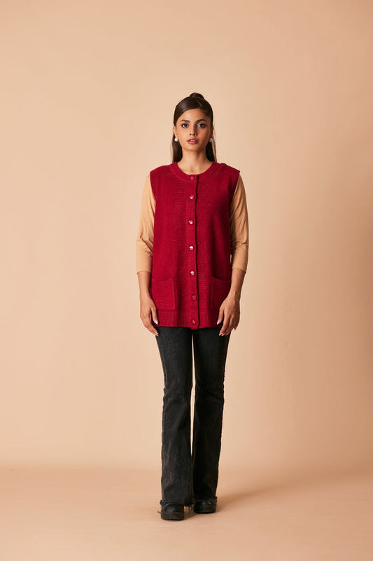 Ellena - Round Neck Cardigan Sweater