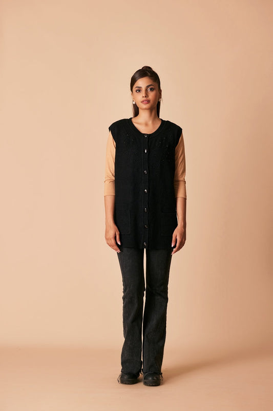 Ellena - Round Neck Cardigan Sweater