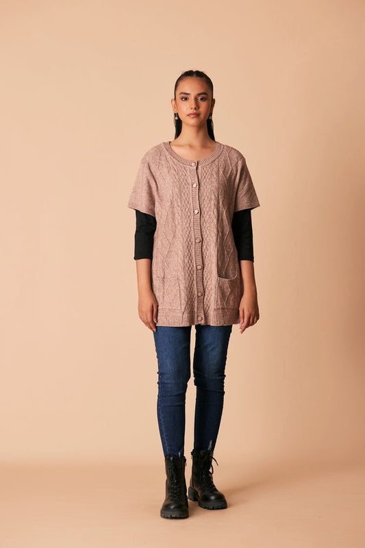 Ellena - Round Neck Cardigan Sweater