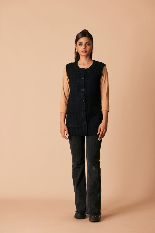 Ellena - Round Neck Cardigan Sweater