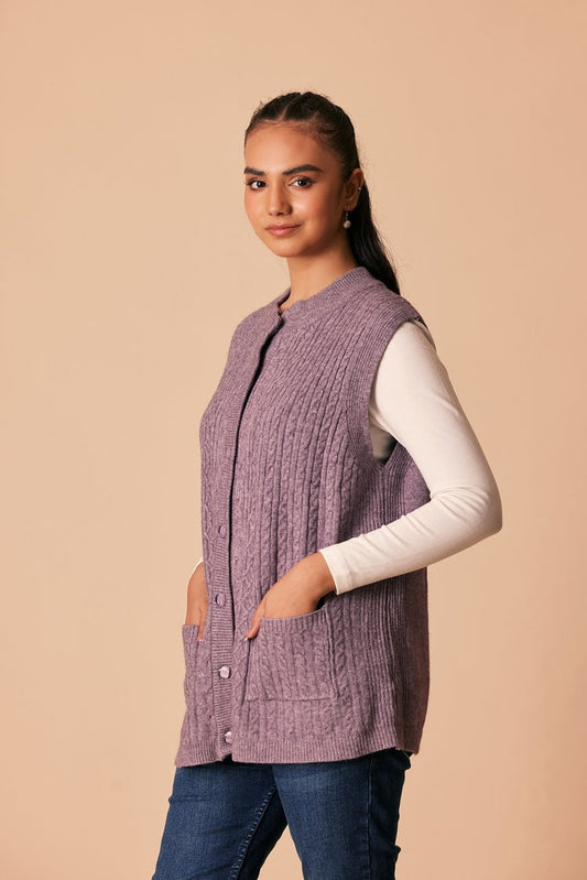Ellena - Round Neck Cardigan Sweater