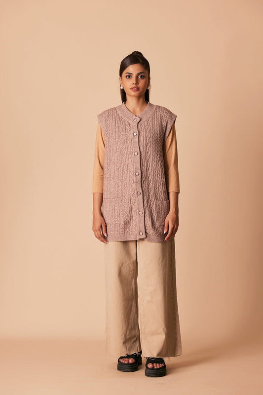 Ellena - Round Neck Cardigan Sweater