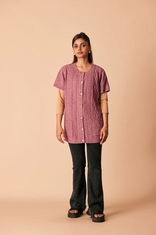 Ellena - Round Neck Cardigan Sweater