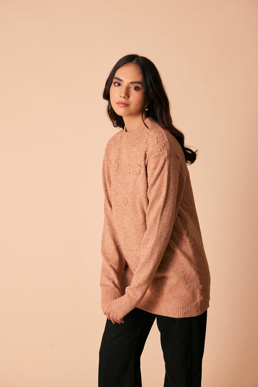 Ellena - Round Neck Pullover Sweater