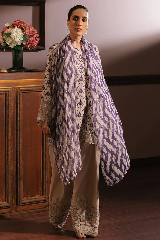 Picture of <!--gb-->Cross Stitch - Wedding Festive Unstitched Collection - Levender Luxe - Available at Raja Sahib