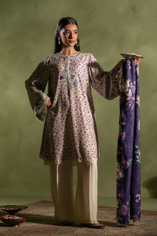 Picture of <!--dh-->Cross Stitch - Marina Unstitched Premium Collection - Lavender Frame - Available at Raja Sahib