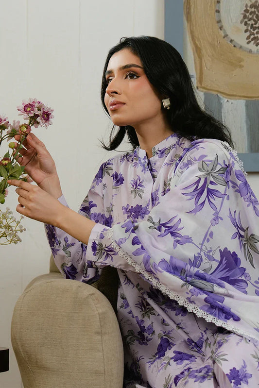 Picture of Cross Stitch - Prints Daily Lawn Collection - Floral Ardent - Available at Raja Sahib
