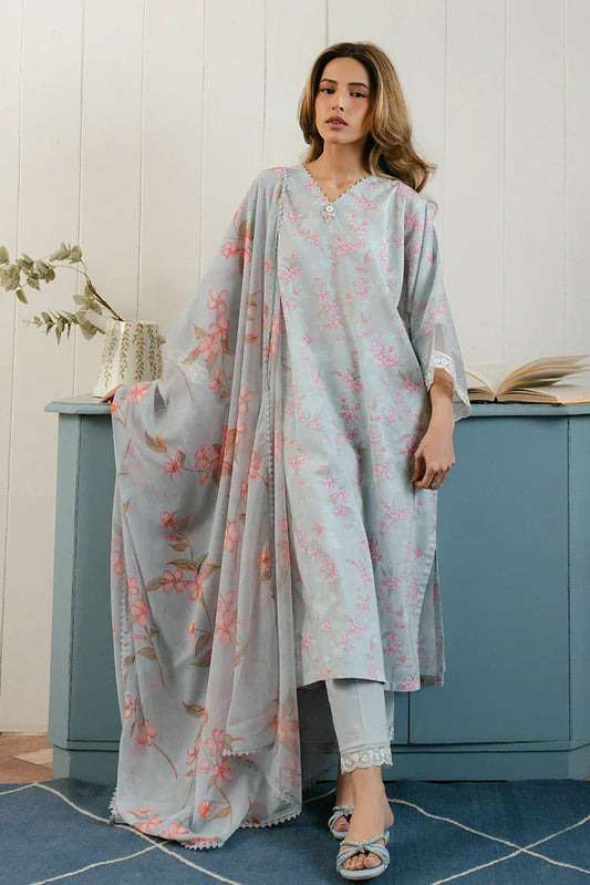 Picture of <!--cr-->Cross Stitch - Prints Daily Lawn Collection - Ice Dream - Available at Raja Sahib