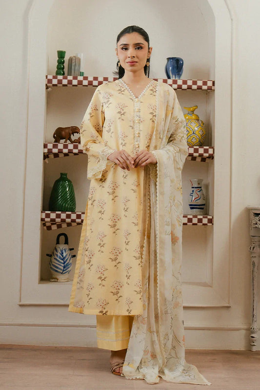 Picture of <!--cq-->Cross Stitch - Prints Daily Lawn Collection - Orchid Impression - Available at Raja Sahib