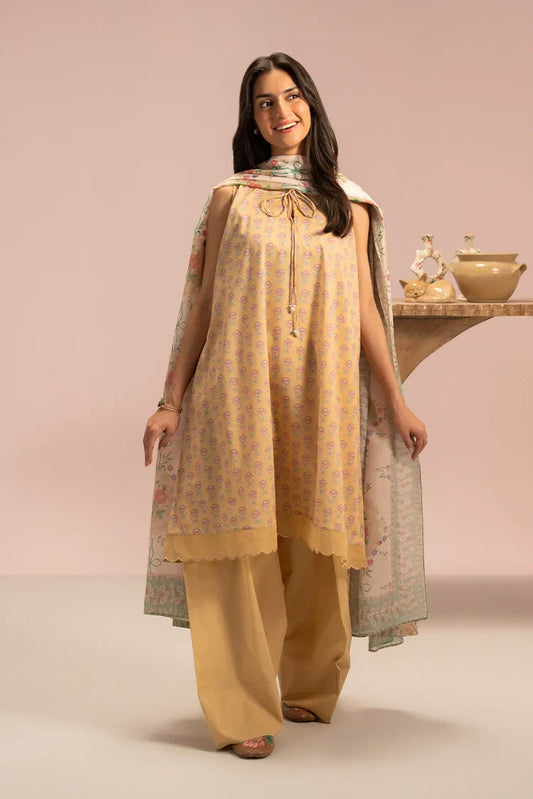 Picture of Cross Stitch - Prints Daily Lawn Collection Vol 4 - Garland Mist - Available at Raja Sahib