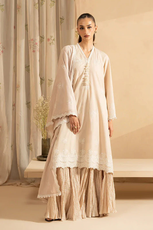 Picture of <!--e-->Cross Stitch - Mahiri Unstitched Embroidered Collection Vol 5 - Moonlit Beige - Available at Raja Sahib