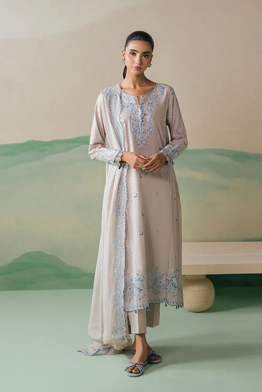 Picture of Cross Stitch - Embroidered Lawn Edit Vol 1 - Dusty Frost - Available at Raja Sahib