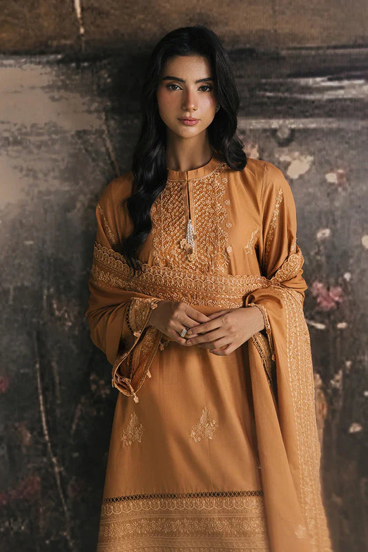 Picture of Cross Stitch - Embroidered Lawn Edit Vol 1 - Mustard Bloom - Available at Raja Sahib