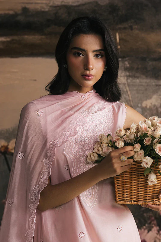 Picture of Cross Stitch - Embroidered Lawn Edit Vol 1 - Pink Blossom - Available at Raja Sahib