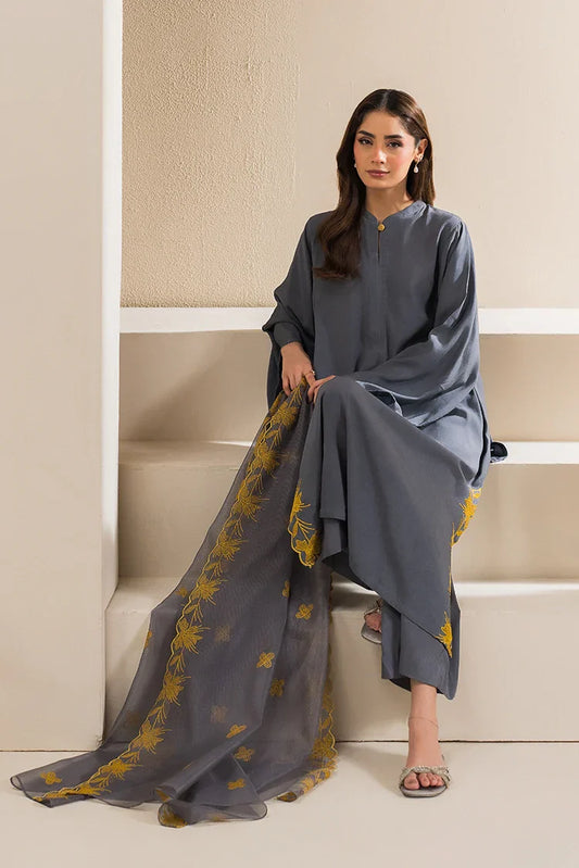 Picture of Cross Stitch - Basic Pret Collection - 2 PC - Smokey Lime - Available at Raja Sahib