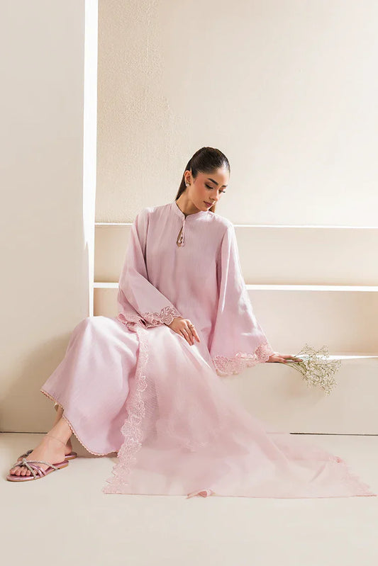 Picture of Cross Stitch - Basic Pret Collection - 2 PC - Peach Blush - Available at Raja Sahib