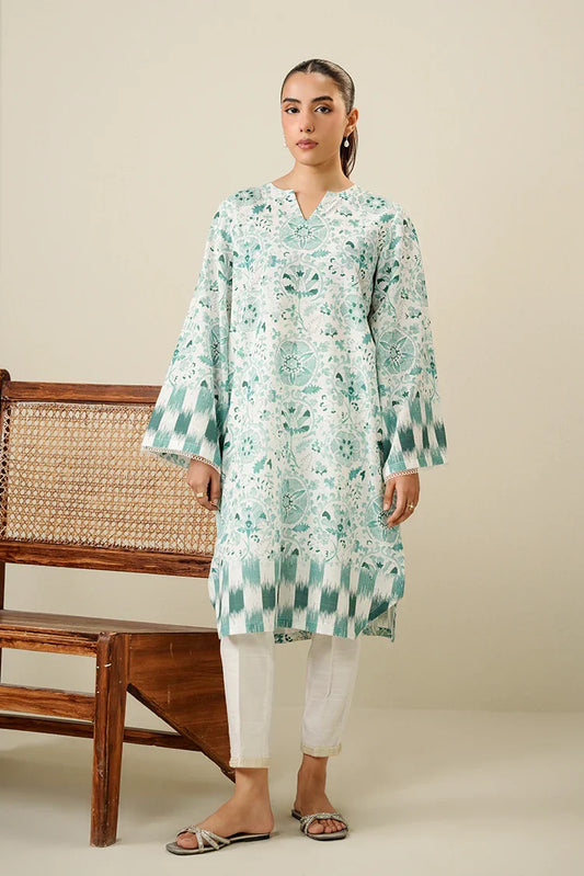 Picture of Cross Stitch - Daily Khaddar Edit - 2 Piece - Mint Cold - Available at Raja Sahib