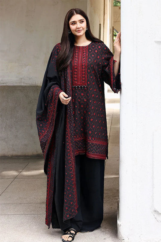 Picture of Cross Stitch - Unstitched Winter Collection - Garnet Grace - Available at Raja Sahib