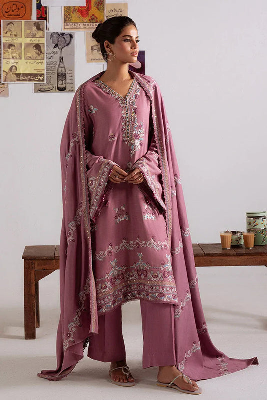 Picture of Cross Stitch - Unstitched Winter Collection - Petal Dust - Available at Raja Sahib