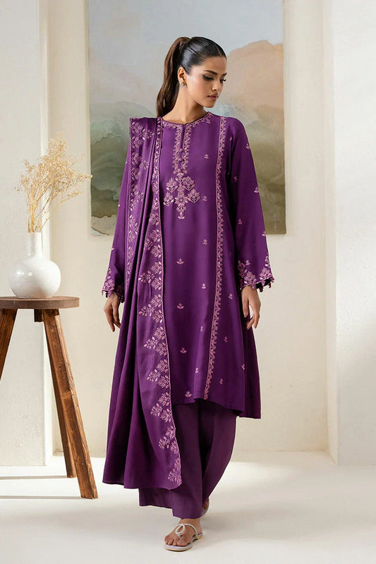 Cross Stitch - Exclusive Pret - Purple Hue - 2 Piece - Shirt & Dupatta
