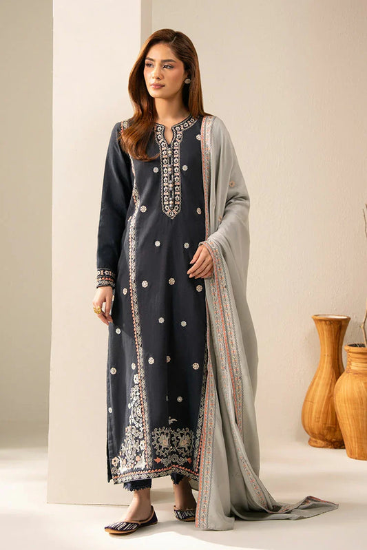 Cross Stitch - Exclusive Pret - Cherry Wood - 2 Piece - Shirt & Dupatta