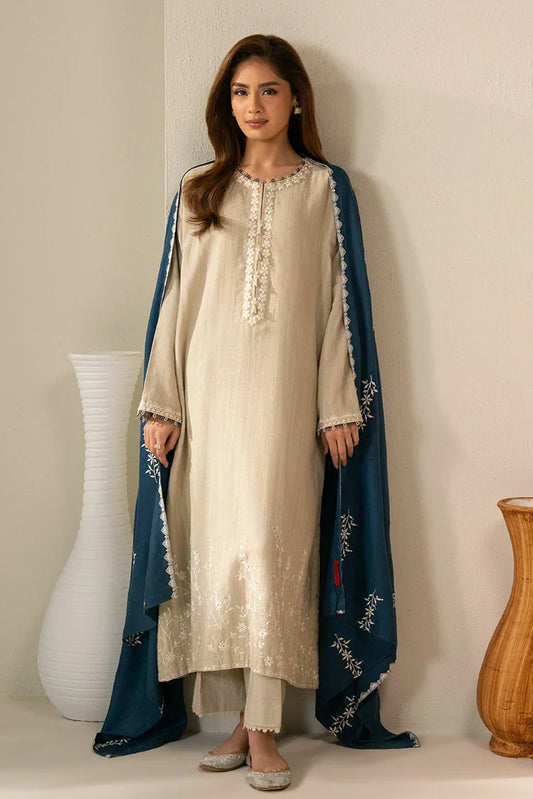 Cross Stitch - Exclusive Pret - Pearl Blue - 2 Piece - Shirt & Dupatta