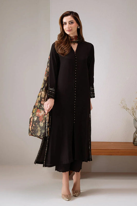 Cross Stitch - Exclusive Pret - Dark Elegance - 2 Piece - Shirt & Dupatta