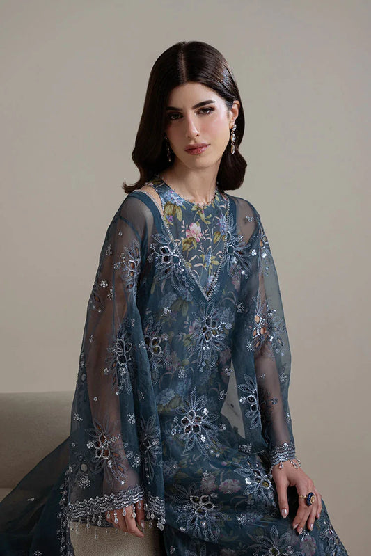 Cross Stitch - Unstitched Chiffon Edit Vol 1 - Indigo Spark