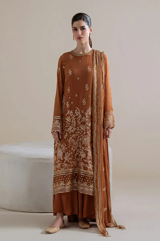 Cross Stitch - Unstitched Chiffon Edit Vol 1 - Rust Ember