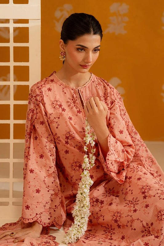 Cross Stitch - Chikankari Edit Vol 1 - Peach Sorbet