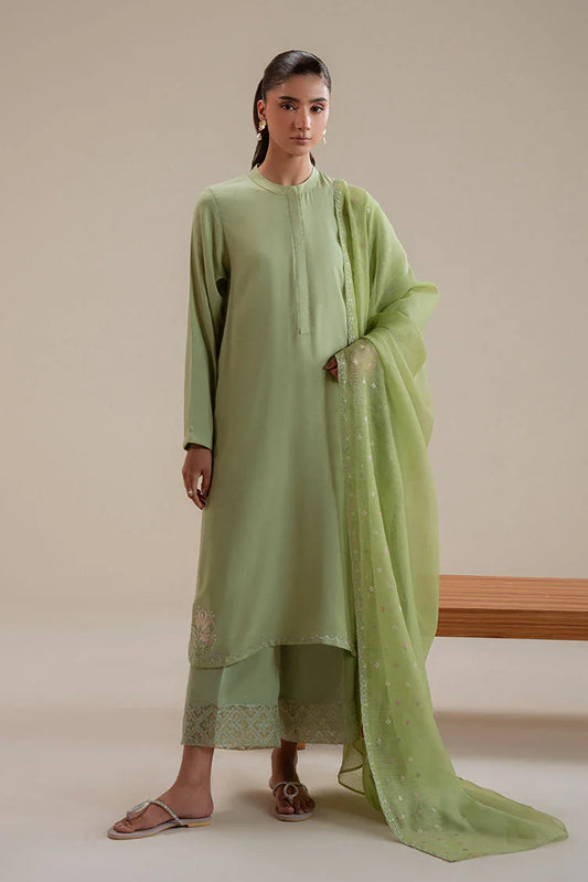 Cross Stitch - Palm Tree - 3 Piece - Shirt, Trouser & Dupatta