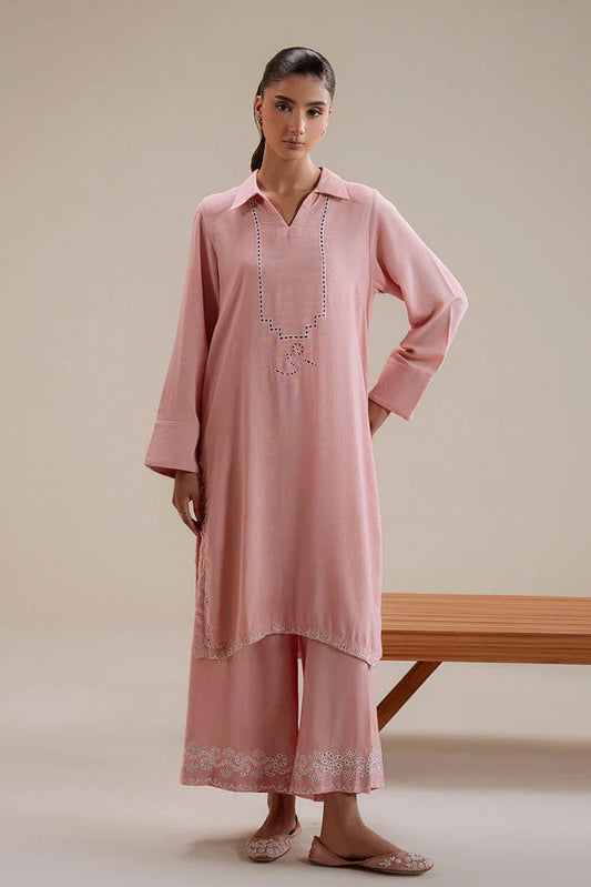 Cross Stitch - Rose Quartz - 2 Piece - Shirt & Trouser