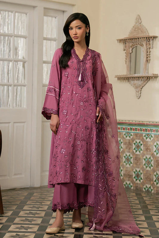 Cross Stitch - Orchid Aura - 3 Piece - Shirt, Trouser & Dupatta