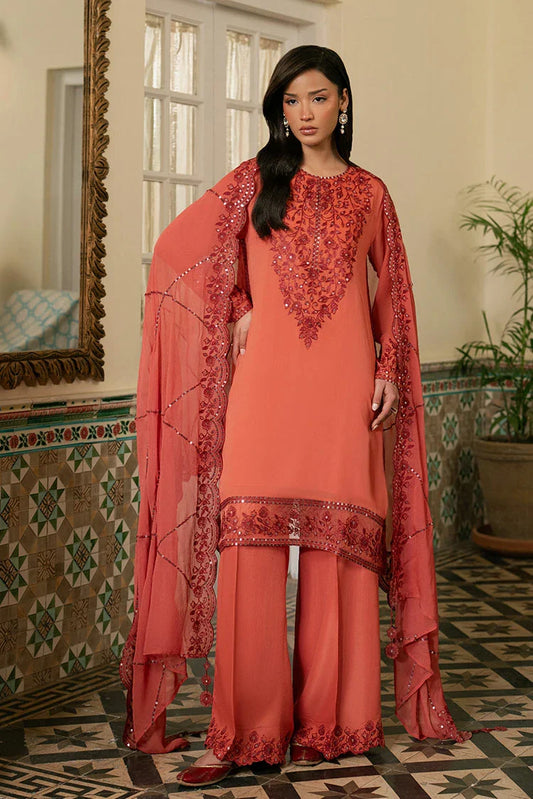 Cross Stitch - Faded Rose - 3 Piece - Shirt, Trouser & Dupatta