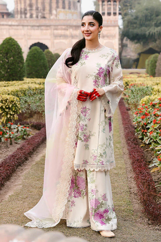 Cross Stitch - Unstitched Premium Eid Lawn - Candy Floss