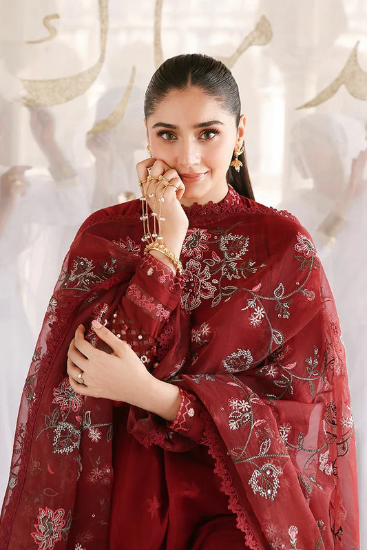 Cross Stitch - Unstitched Premium Eid Lawn - Rouge Flare