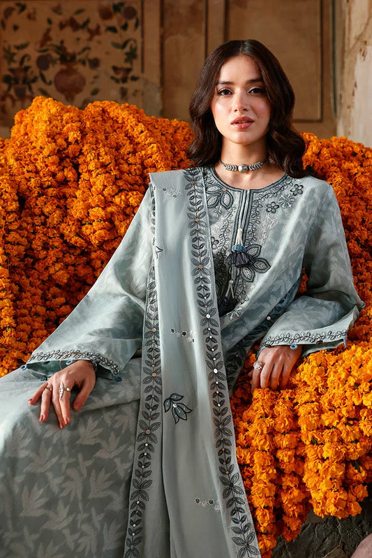 Cross Stitch - Unstitched Premium Eid Lawn - Azure Dream