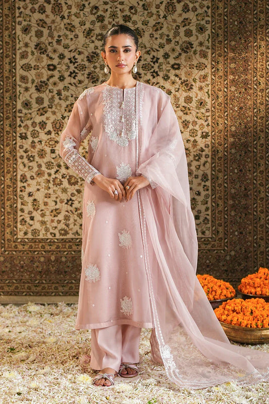 Cross Stitch - Ready to Wear - Silver Rose - 2 Piece
