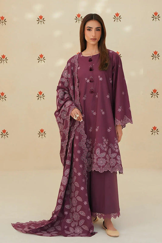 Cross Stitch - Chikankari Edit Vol 2 - Plum Luxe