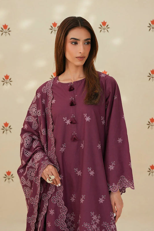 Cross Stitch - Chikankari Edit Vol 2 - Plum Luxe