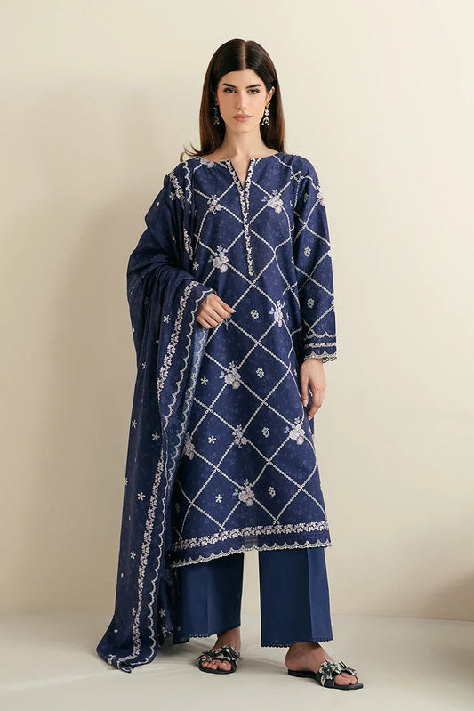 Cross Stitch - Embroidered Lawn Edit Vol 3 - Midnight Iris