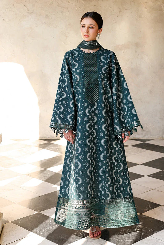 Cross Stitch - Embroidered Lawn Edit Vol 2 - Teal Spruce