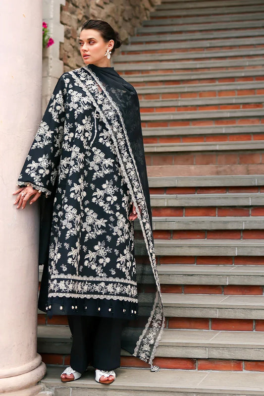 Cross Stitch - Embroidered Lawn Edit Vol 2 - Obsidian Bloom