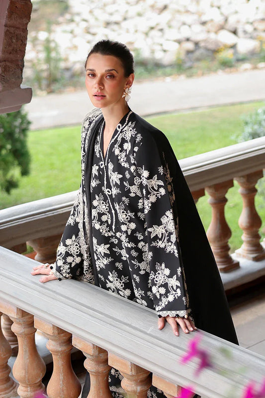 Cross Stitch - Embroidered Lawn Edit Vol 2 - Obsidian Bloom