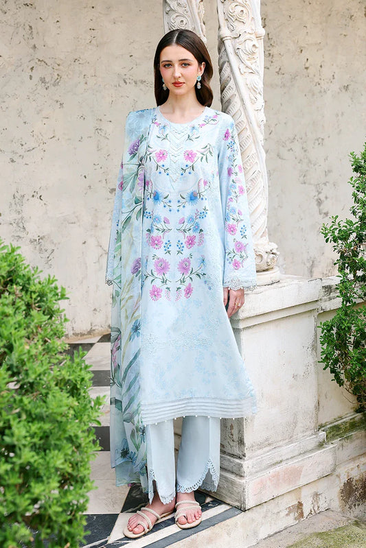 Cross Stitch - Embroidered Lawn Edit Vol 2 - Aqua Glint