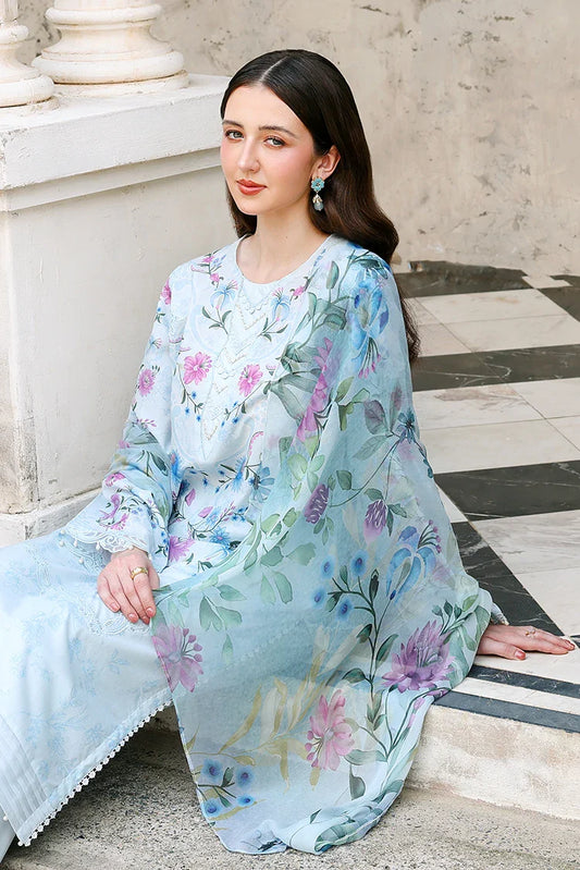 Cross Stitch - Embroidered Lawn Edit Vol 2 - Aqua Glint