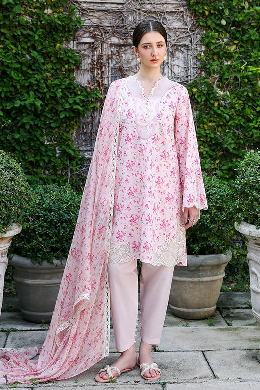 Cross Stitch - Embroidered Lawn Edit Vol 2 - Peach Sprinkle