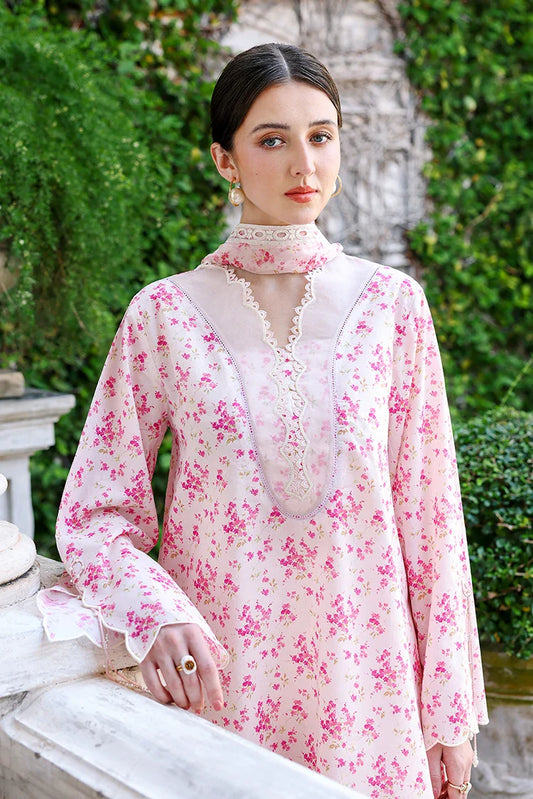 Cross Stitch - Embroidered Lawn Edit Vol 2 - Peach Sprinkle